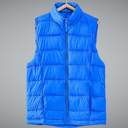  Stand Collar  Puff Vest with Storage Pouch