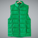  Stand Collar  Puff Vest with Storage Pouch