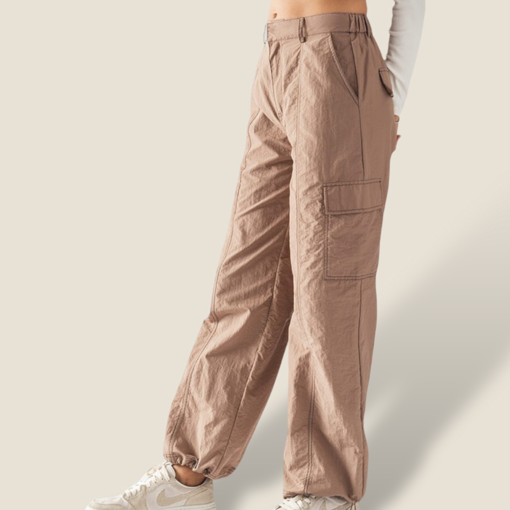 Nylon Parachute Cargo Pants