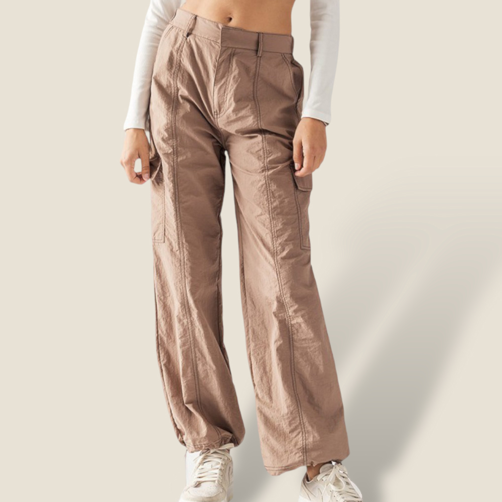 Nylon Parachute Cargo Pants