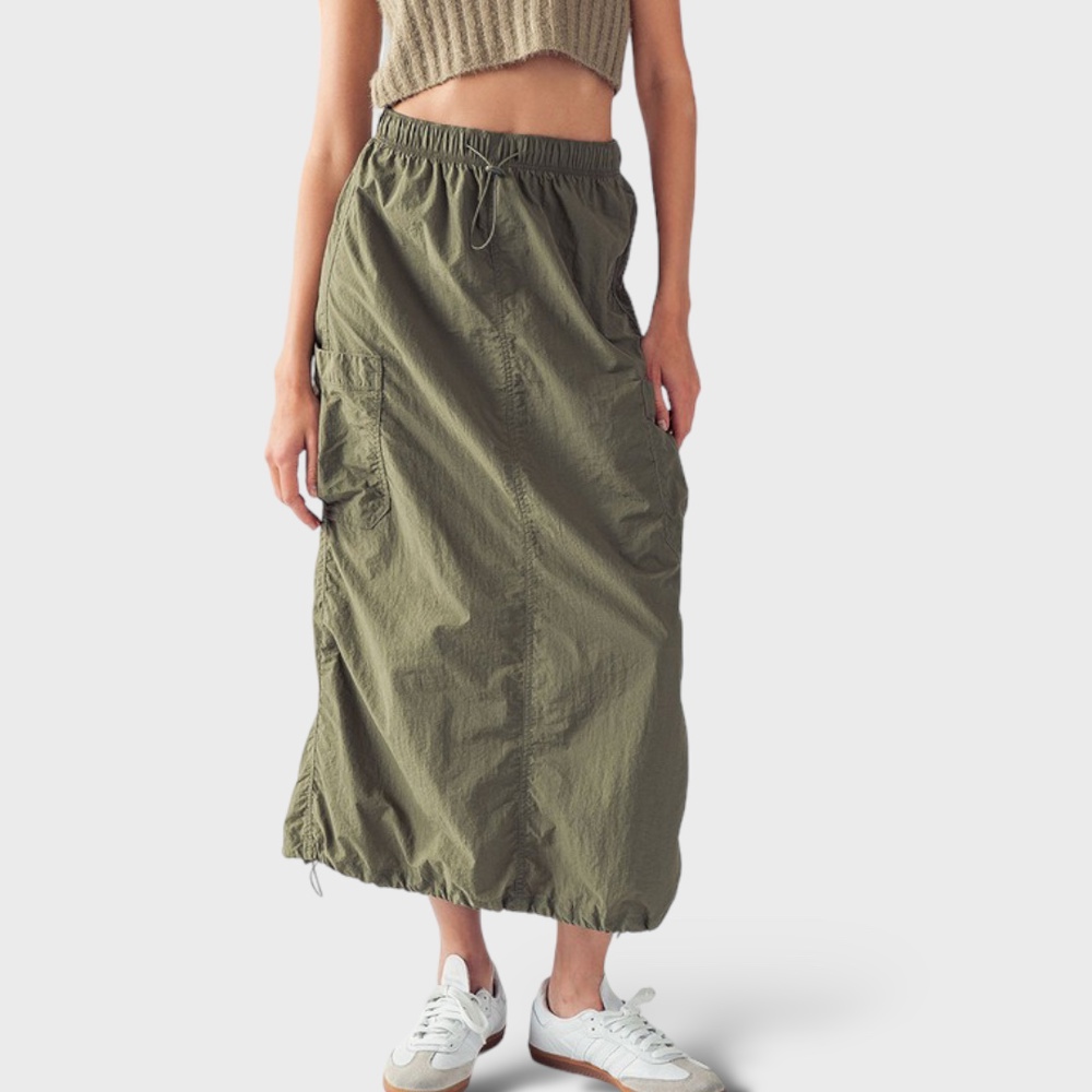 Cargo Pocket Maxi Skirt