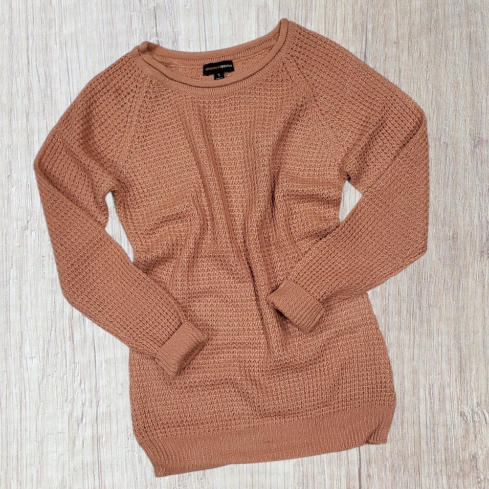 Waffled Long Sleeve Sweater