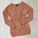 Mauve Small Waffled Long Sleeve Sweater