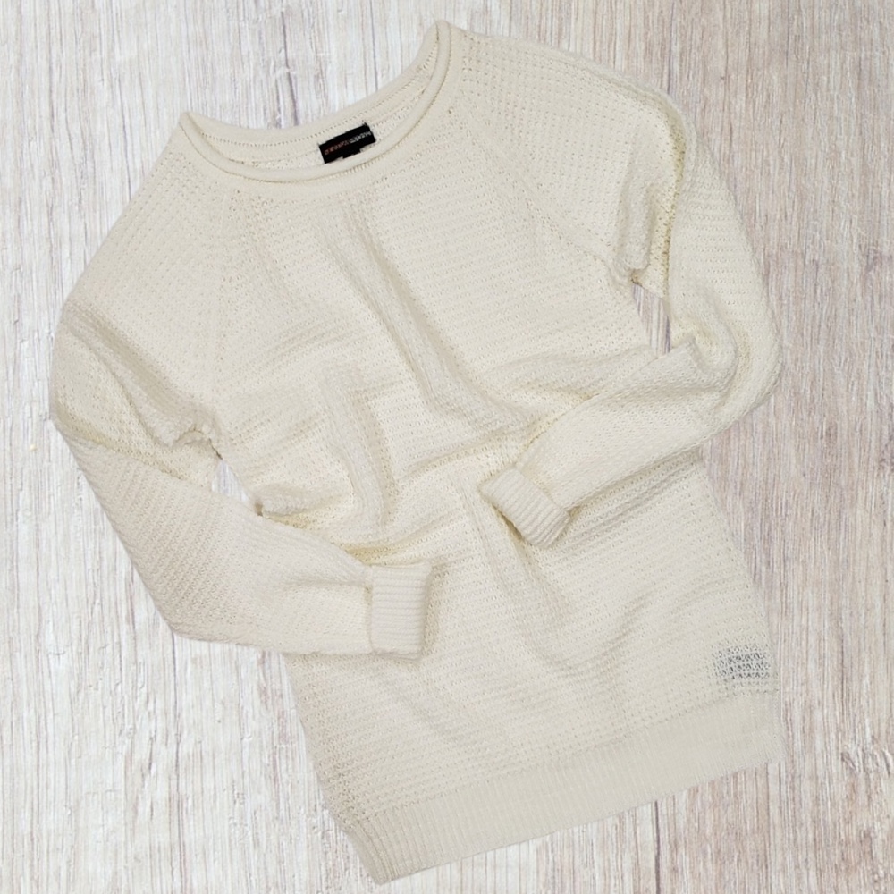 Waffled Long Sleeve Sweater