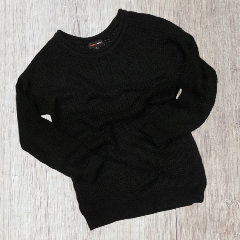 Waffled Long Sleeve Sweater