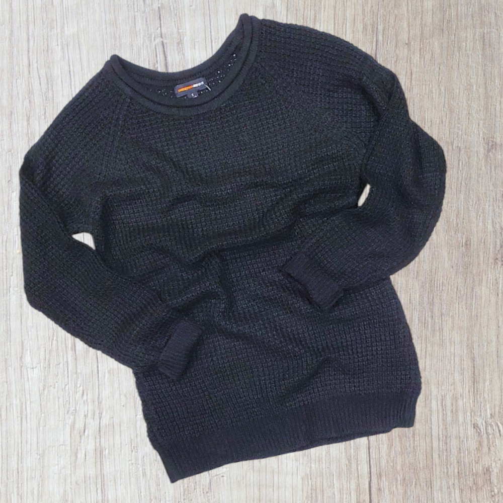 Waffled Long Sleeve Sweater