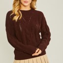  Pullover Cable Knit Sweater