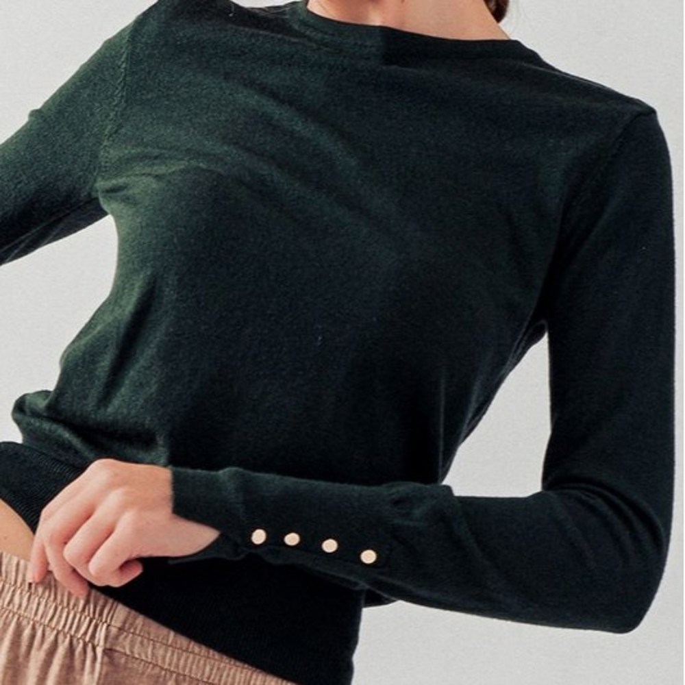 Perfect Layering Button Detail Sweater