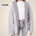 Lavender Medium The Coziest Reversible Pocketed Jacket