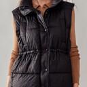  Padded Puff Vest with Waist Cinch