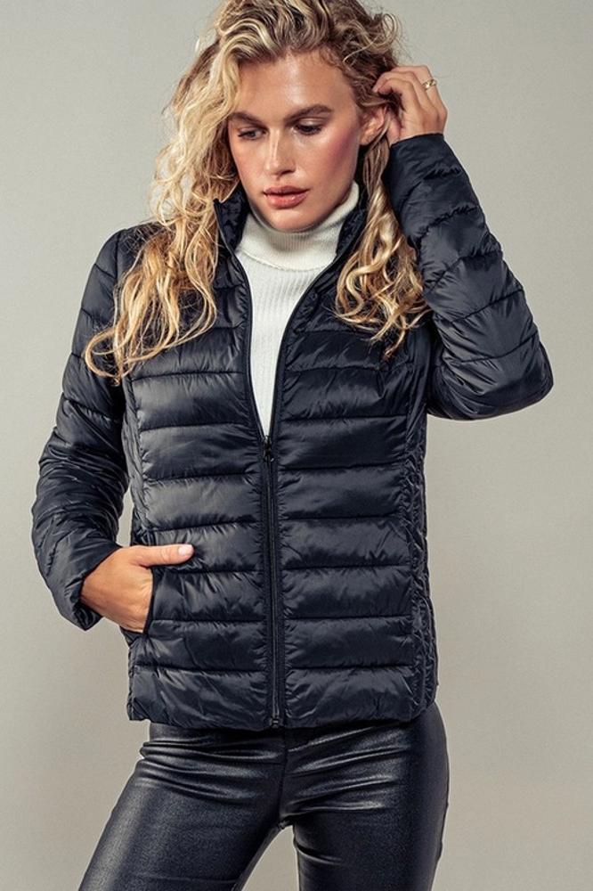 Ultra Lightweight Padded Thermal Zip Up Jacket