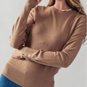 Clay Large Perfect Layering Button Detail Sweater