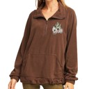 Brown Medium Half Zipper Pullover Anorak