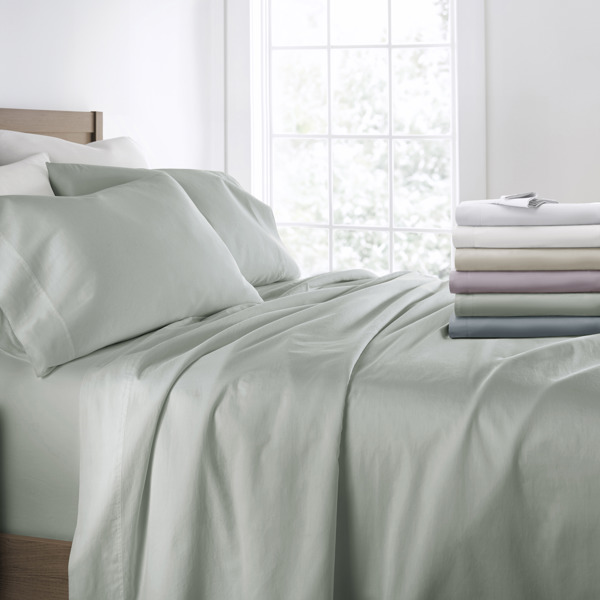 300 Thread Count Cotton Sheet Set in Essential Colors