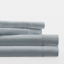 California King Blue 300 Thread Count Cotton Sheet Set in Essential Colors