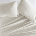 California King Ivory 300 Thread Count Cotton Sheet Set in Essential Colors