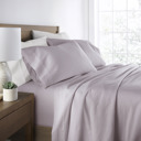 California King Mauve 300 Thread Count Cotton Sheet Set in Essential Colors