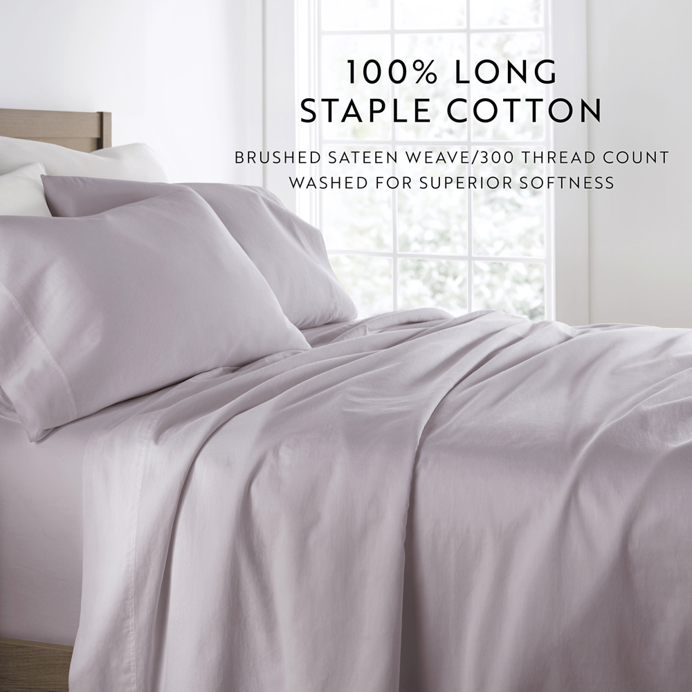 300 Thread Count Cotton Sheet Set in Essential Colors