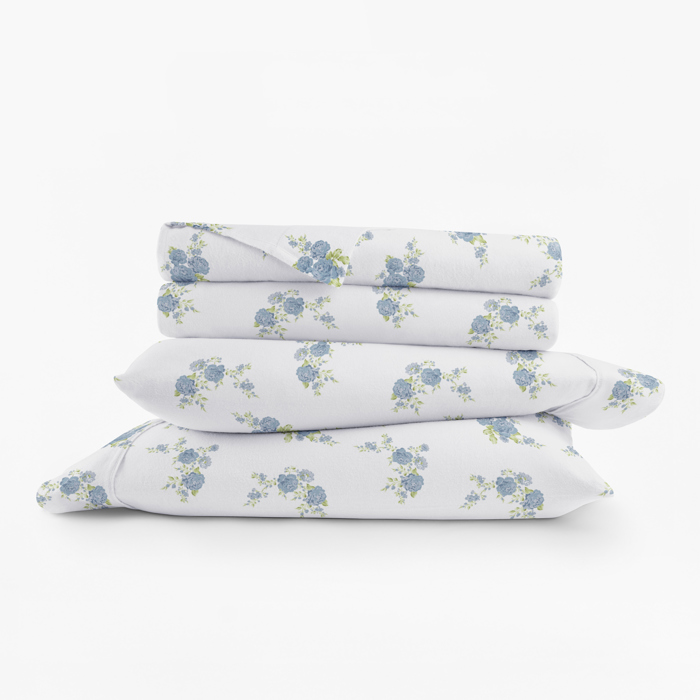 100% Cotton Flannel Sheet Set in Timeless Patterns