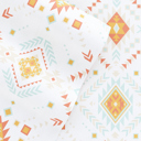 Twin Aztec Dreams Coral Patterned Ultra-Soft Bed Sheet Set - Bohemian Patterns