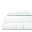 Queen Vines Aqua Patterned Ultra-Soft Bed Sheet Set - Bohemian Patterns