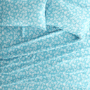 Full/Double Wheatfield Pale Blue Patterned Ultra-Soft Bed Sheet Set - Bohemian Patterns