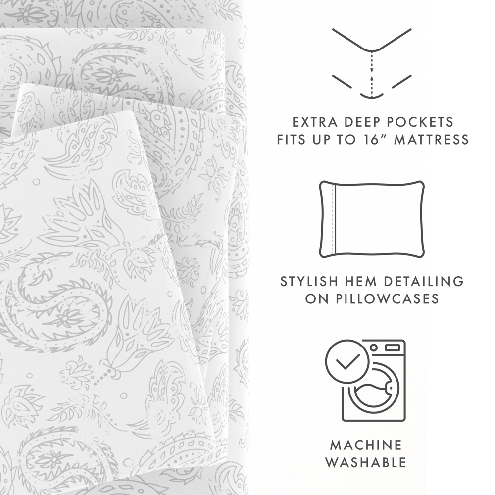 Patterned Ultra-Soft Bed Sheet Set - Classic Patterns