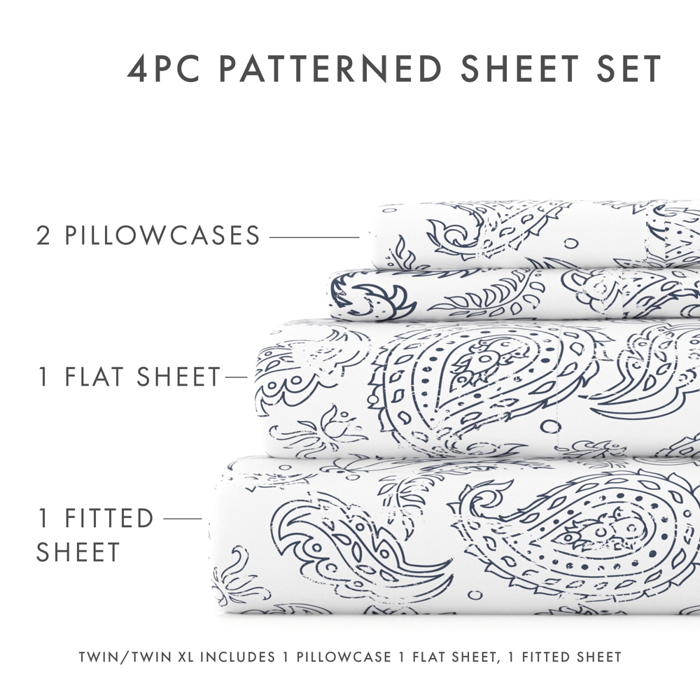 Patterned Ultra-Soft Bed Sheet Set - Classic Patterns