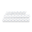 California King Lily Navy Patterned Ultra-Soft Bed Sheet Set - Classic Patterns