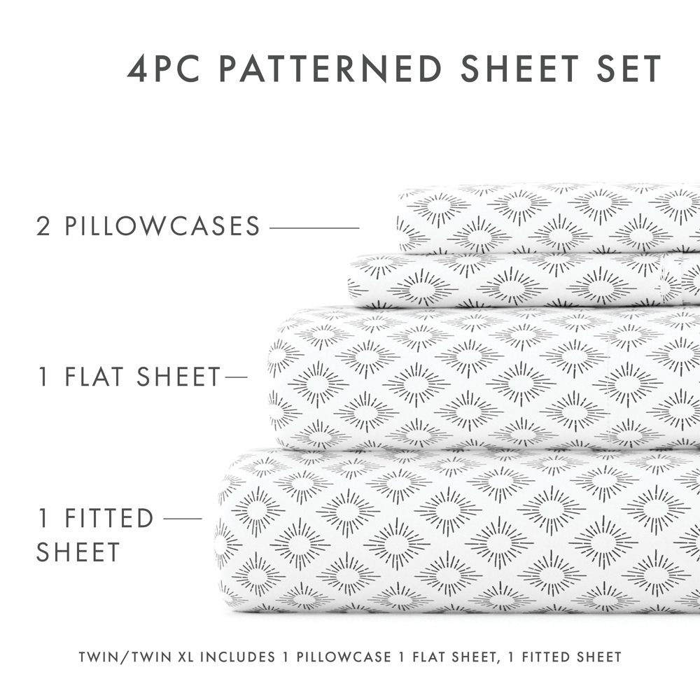 Patterned Ultra-Soft Bed Sheet Set - Classic Patterns