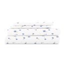 Full/Double Soft Floral Light Blue Patterned Ultra-Soft Bed Sheet Set - Classic Patterns