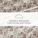 Full/Double Blooming Floral Rose Patterned Ultra-Soft Bed Sheet Set - Delicate Blossoms