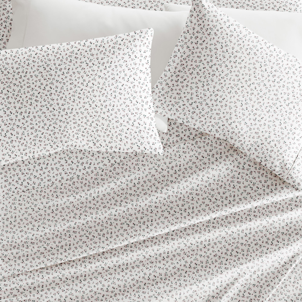 Patterned Ultra-Soft Bed Sheet Set - Delicate Blossoms