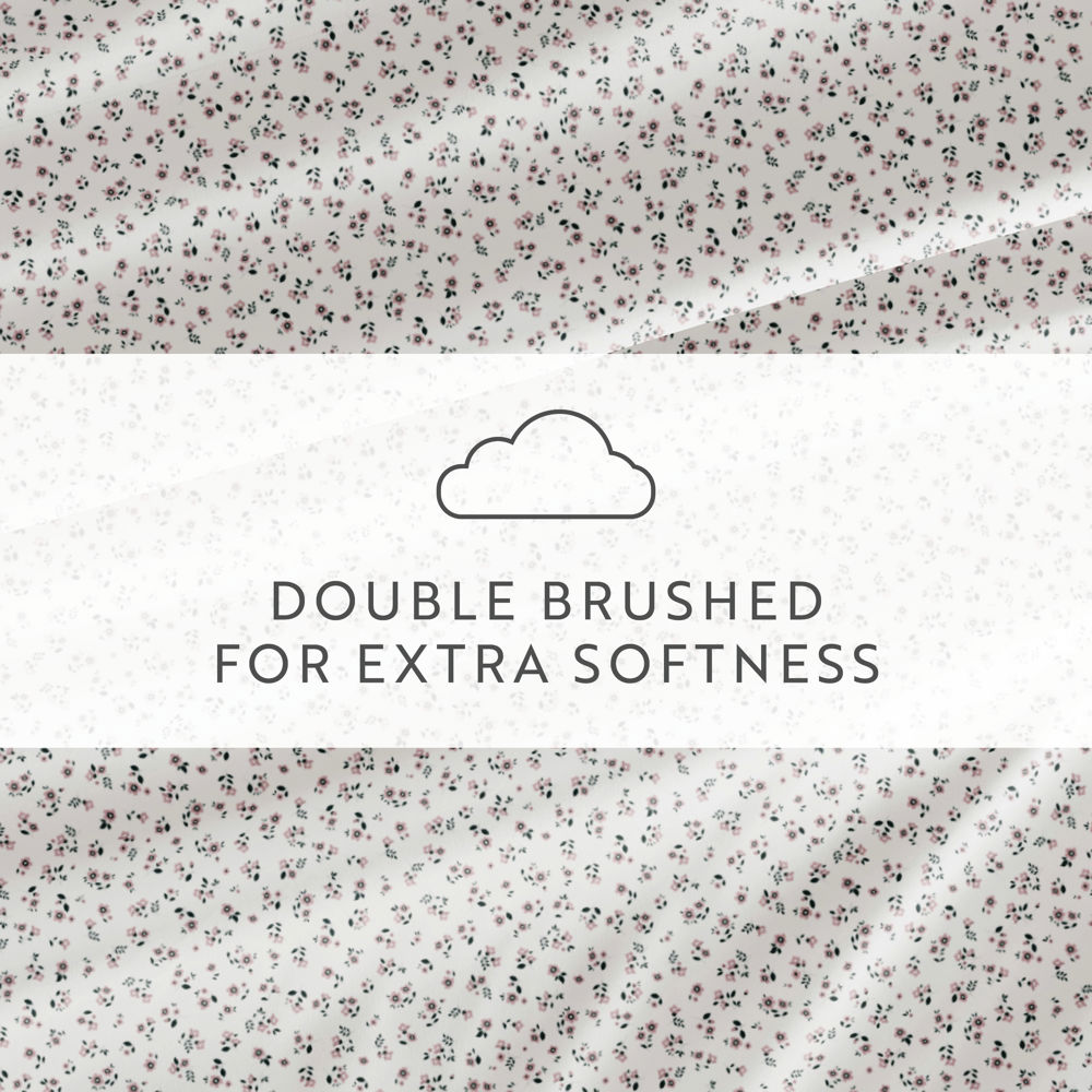 Patterned Ultra-Soft Bed Sheet Set - Delicate Blossoms