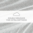 Full/Double Distressed Vine Dusty Blue Patterned Ultra-Soft Bed Sheet Set - Delicate Blossoms