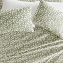 California King Floral Dream Eucalyptus Patterned Ultra-Soft Bed Sheet Set - Delicate Blossoms