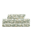 California King Floral Dream Eucalyptus Patterned Ultra-Soft Bed Sheet Set - Delicate Blossoms