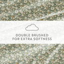 Full/Double Floral Dream Eucalyptus Patterned Ultra-Soft Bed Sheet Set - Delicate Blossoms