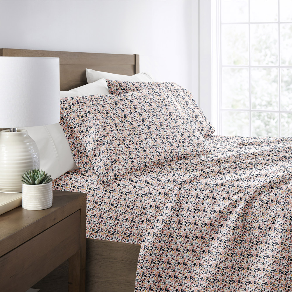 Patterned Ultra-Soft Bed Sheet Set - Delicate Blossoms