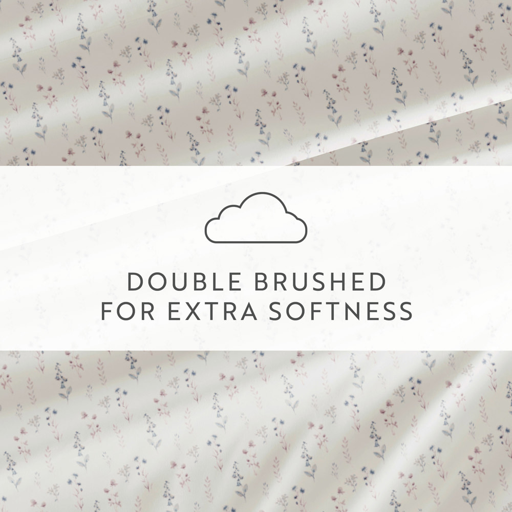 Patterned Ultra-Soft Bed Sheet Set - Delicate Blossoms