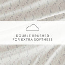 Full/Double Painted Meadow Ivory Patterned Ultra-Soft Bed Sheet Set - Delicate Blossoms