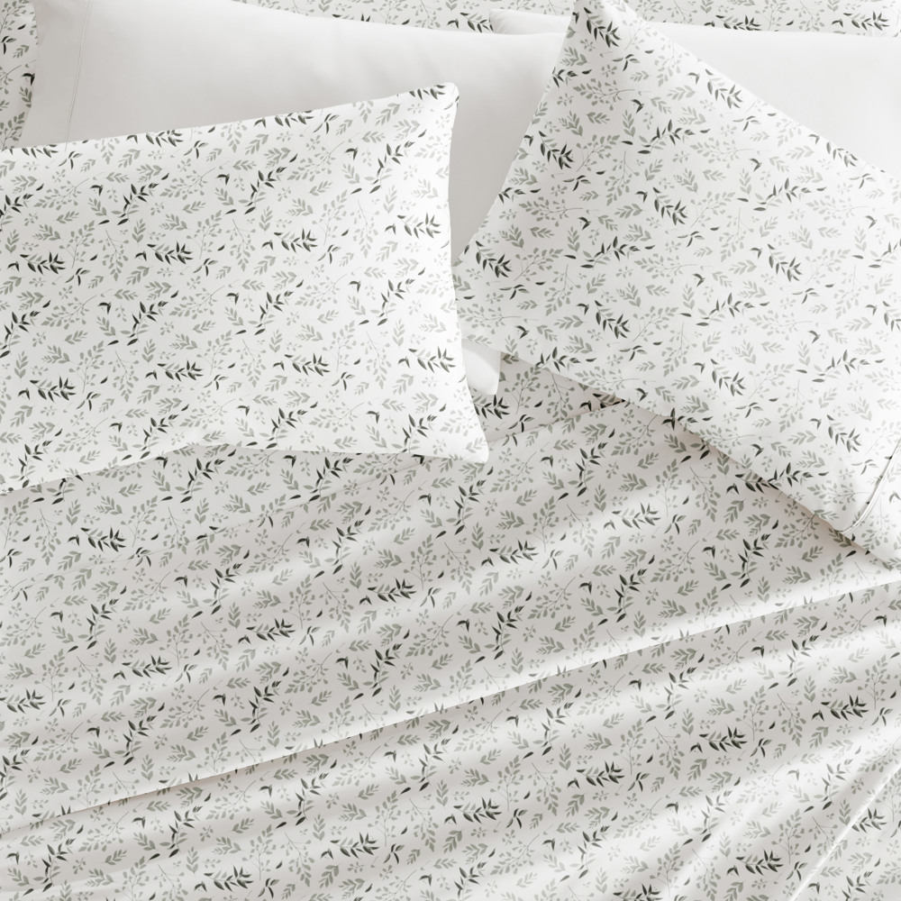 Patterned Ultra-Soft Bed Sheet Set - Delicate Blossoms