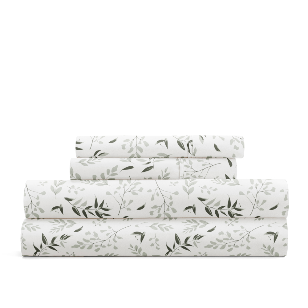 Patterned Ultra-Soft Bed Sheet Set - Delicate Blossoms