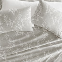 California King Distressed Willow Harbour Mist Patterned Ultra-Soft Bed Sheet Set - Delicate Details