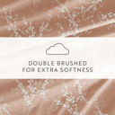 Full/Double Distressed Willow Apricot Patterned Ultra-Soft Bed Sheet Set - Delicate Details