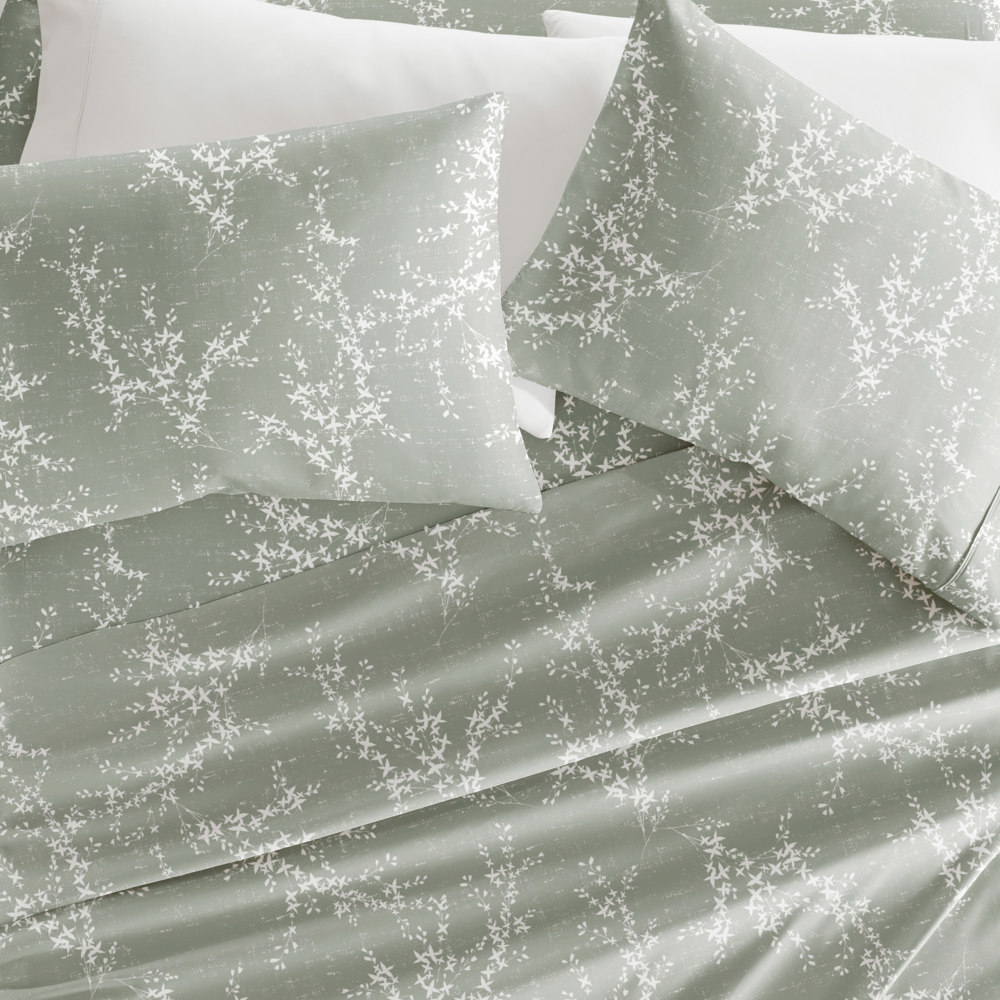 Patterned Ultra-Soft Bed Sheet Set - Delicate Details