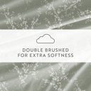 Full/Double Distressed Willow Green Mist Patterned Ultra-Soft Bed Sheet Set - Delicate Details