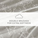 Full/Double Distressed Willow Harbour Mist Patterned Ultra-Soft Bed Sheet Set - Delicate Details