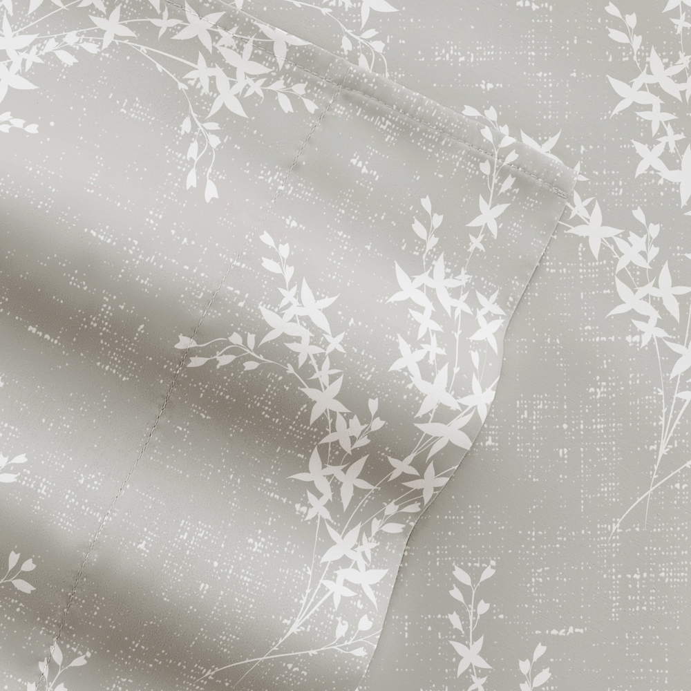 Patterned Ultra-Soft Bed Sheet Set - Delicate Details