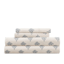 California King Floral Bouquet Stone Patterned Ultra-Soft Bed Sheet Set - Delicate Details